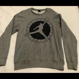 Gray Air Jordan sweatshirt